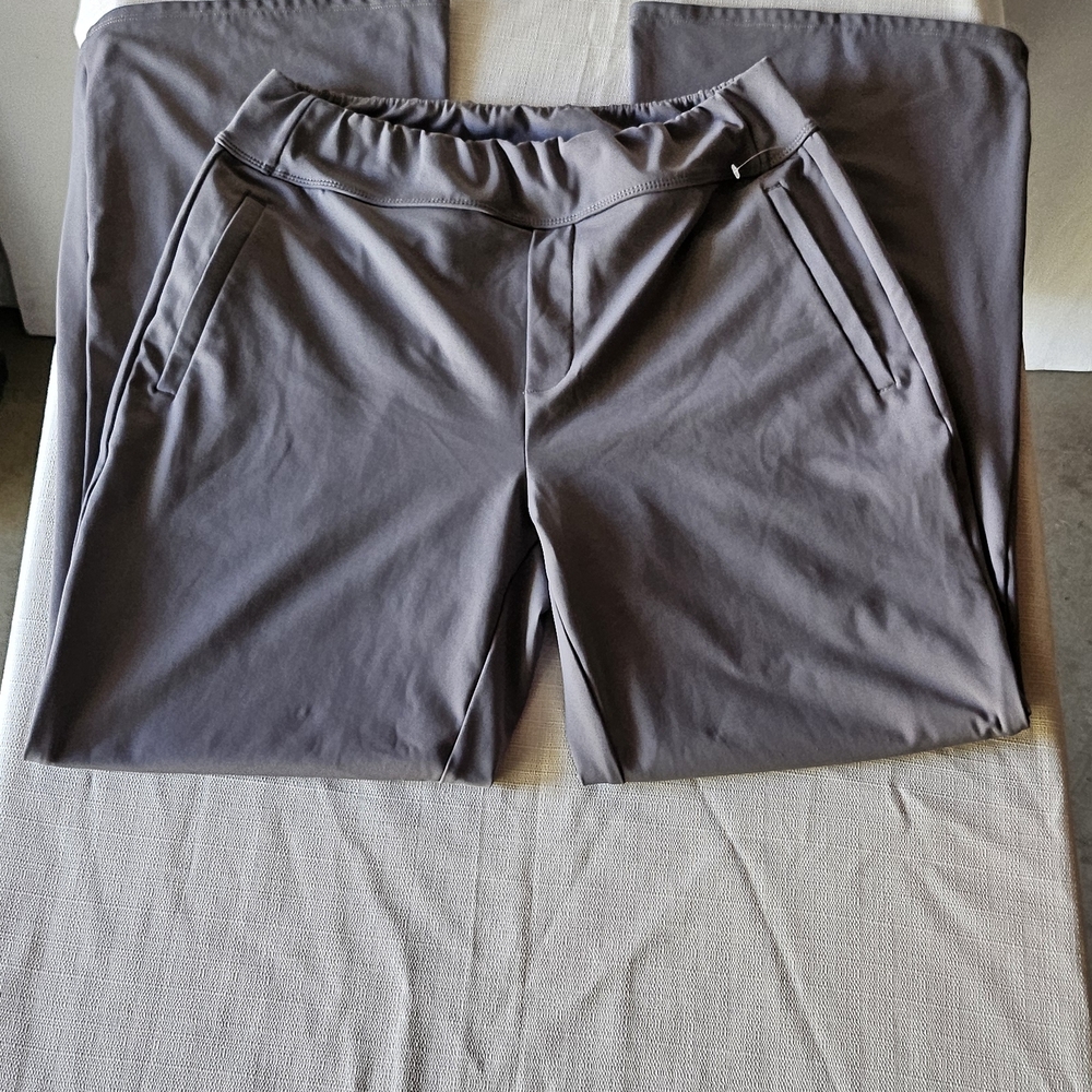 HALARA Charcoal Elastic Waist Pants - Picture 6 of 10